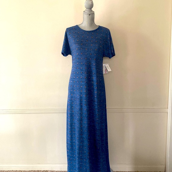 LuLaRoe 💙“MARIA”🧡 MAXI DRESS SIZE SMALL 🌟NWT🌟 - Picture 11 of 12